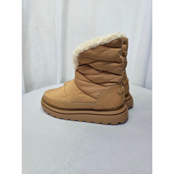 Sam Edelman OZIE SHEARLING BOOTIE BOOTS Size 6M Tan NWT - Picture 8 of 13